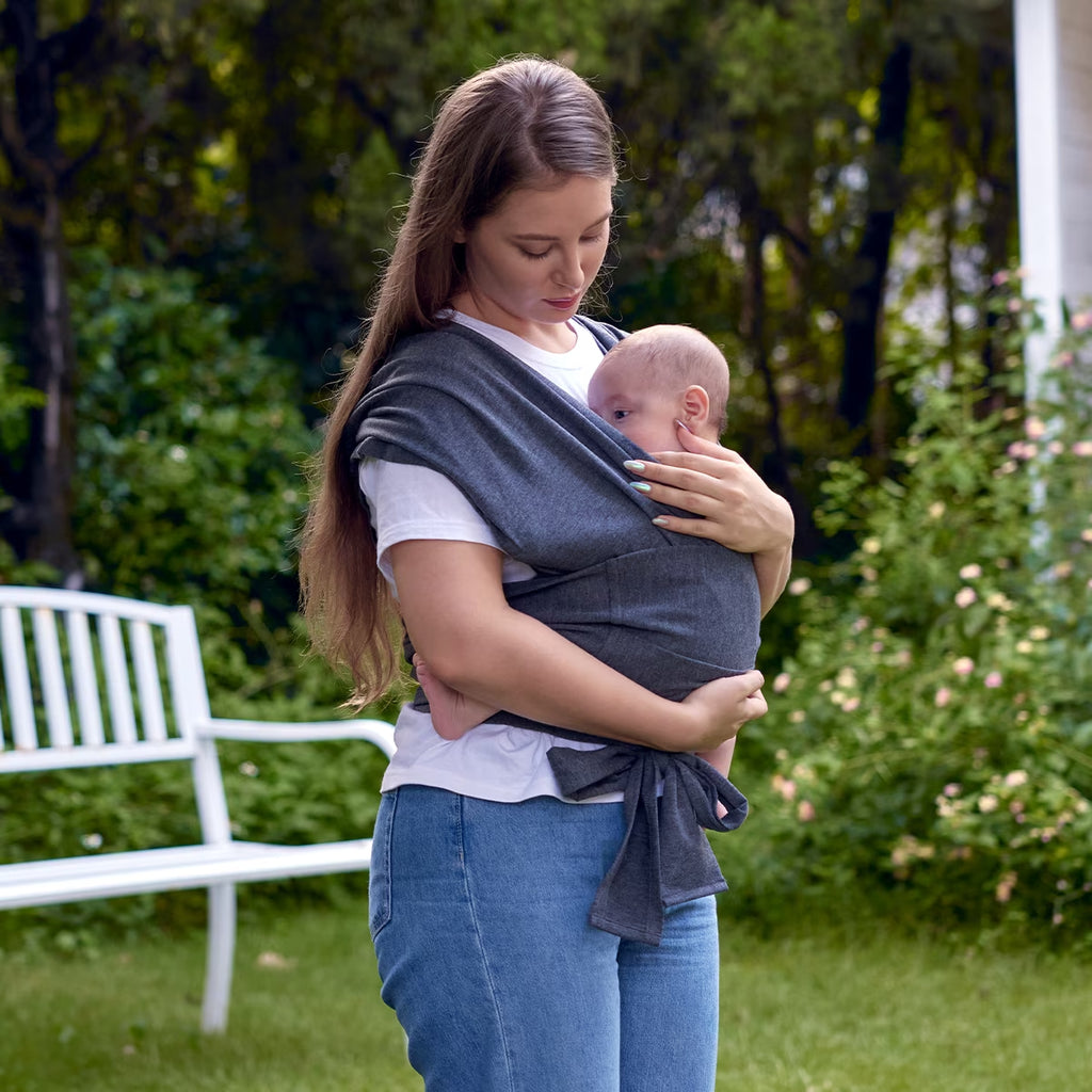 Baby Wrap Carrier, Easy to Wear Infant Carrier Slings, Lightweight Adjustable Hands Free Baby Sling, for Newborn to Toddler 8-35 Lbs