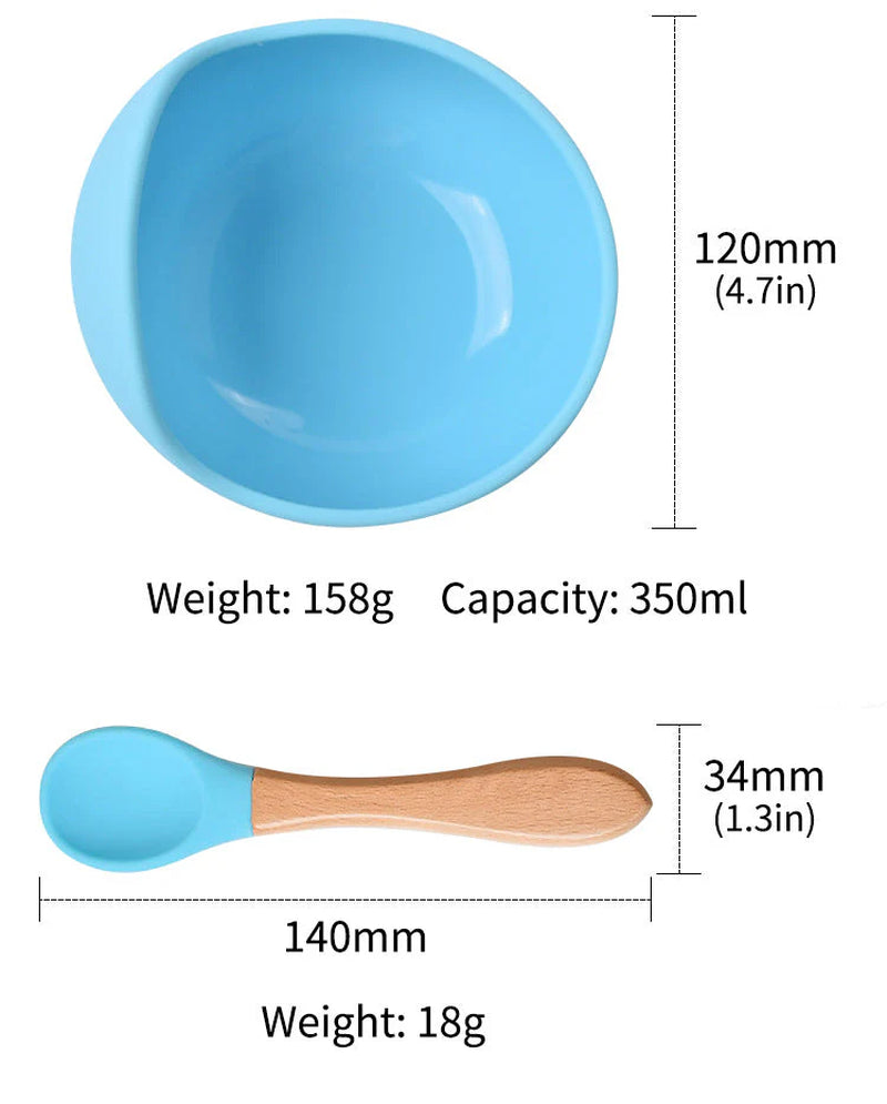 8 Pieces Feeding/Food Silicone Non-Slip Set for Babies