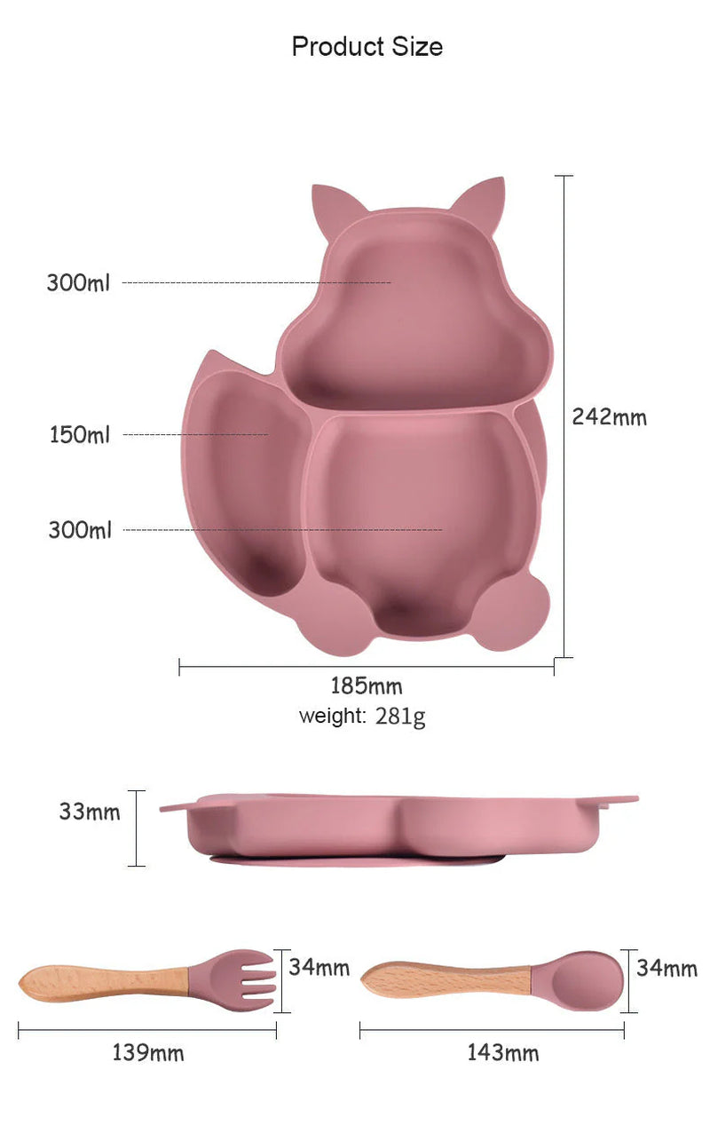 8 Pieces Feeding/Food Silicone Non-Slip Set for Babies