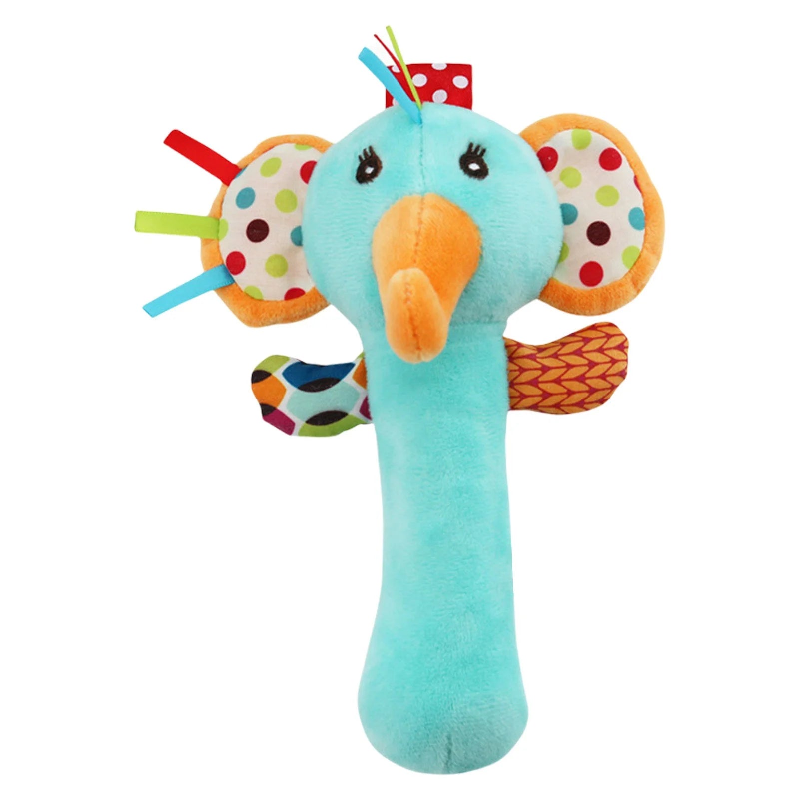 Tarmeek Baby Soft Rattles Shaker Teething for 0-6 Months Newborn,Infant Developmental Hand Grip Baby Cute Stuffed Animal Doll for 6-12 Months Toddlers,Birthday Gifts for Kids