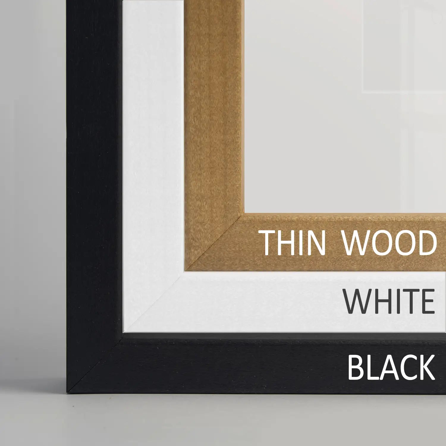 Black White Mountain Landscape Art Set of 3. Calming Nature