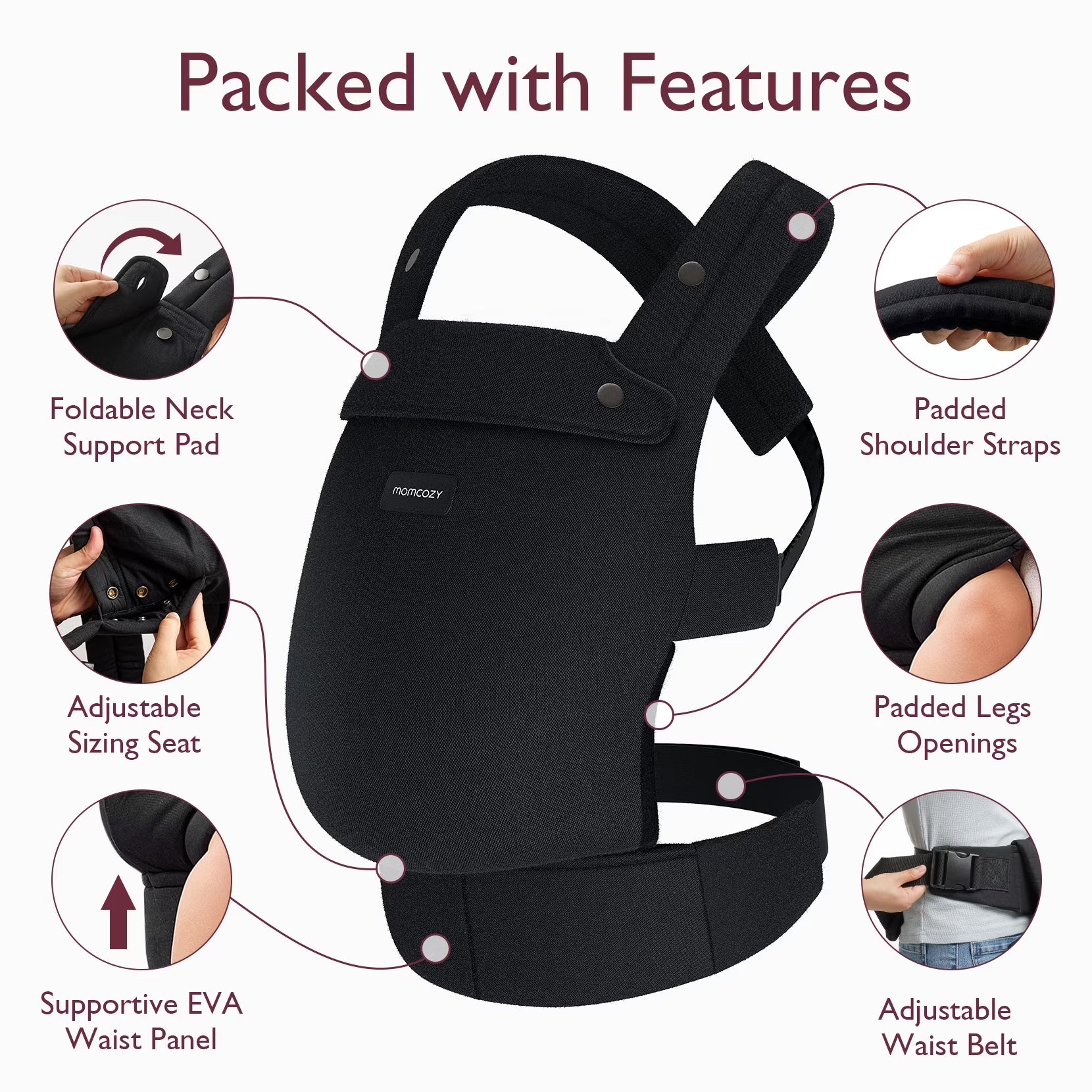 Baby Carrier Newborn to Toddler - Black