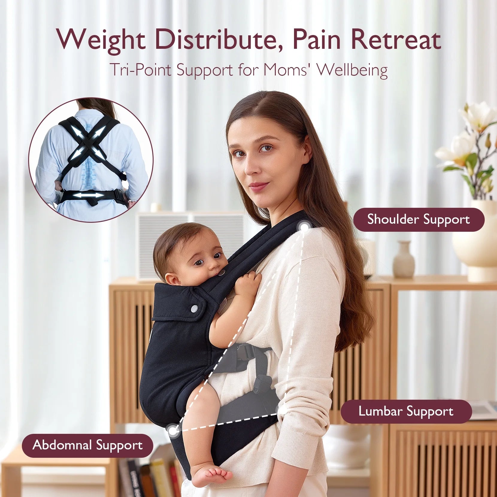 Baby Carrier Newborn to Toddler - Black